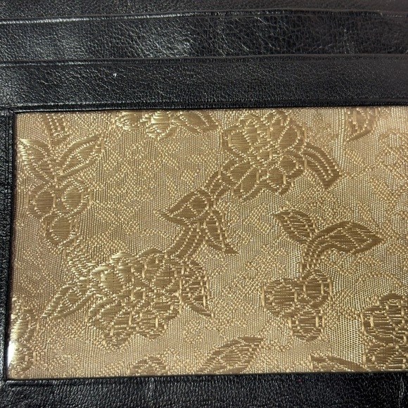 ADAMIS Black Leather Travel Wallet Snap Closure UNISEX - Picture 7 of 10